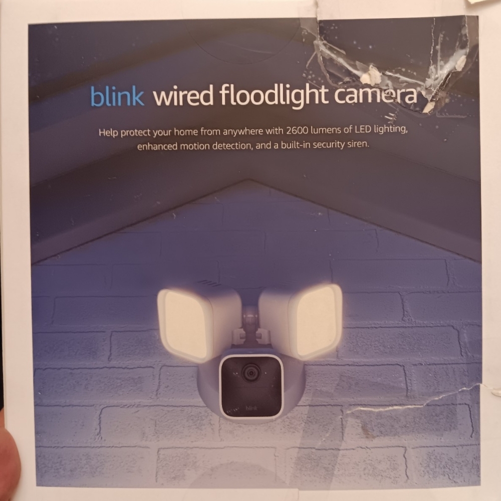 Blink Wired Floodlight Camera For Garage/Outdoor